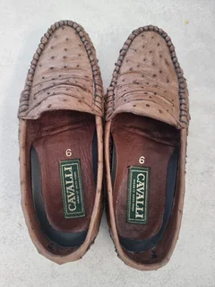 Ostrich Leather Shoes, Size 6 ,new, Cavalli