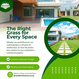 Grassfarm Instant Lawn sales &amp; deliver Kikuyu grass ,LM Grass .Compost &amp; Lawndressing