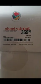 BRAND NEW  CURTAINS×2 with BLOCKOUTS...BARGAIN &#64;R600 FOR BOTH.....CONTACT 0718676604