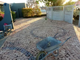 Half brick paving