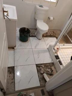 Tiling and plumbing