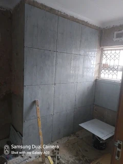Tiling and plumbing