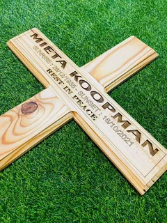 Custom Made Wooden Funeral Crosses
