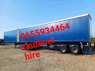 Tautliner trucks for hire / side tippers