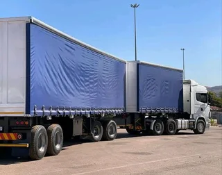 We hire tautliners and side drop tippers