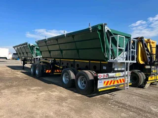 We hire tautliners and side drop tippers