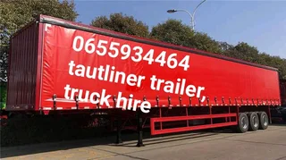 Tautliner trailers and trucks for rental