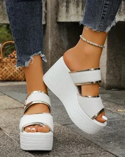 Women Strap Open Toe Fashion Platform Wedge Sandals