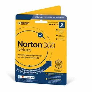 Norton 360 Deluxe 5-Device Annual License