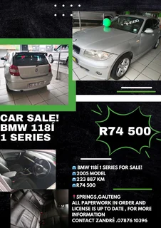 Bmw 118i 1series  For Sale!!!