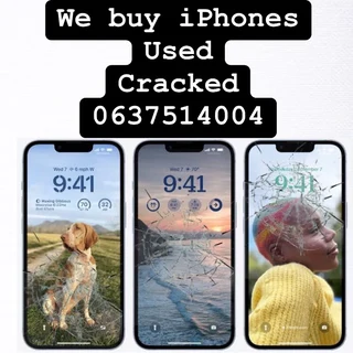 We buy used iPhones,cracked iPhones,damaged iPhones