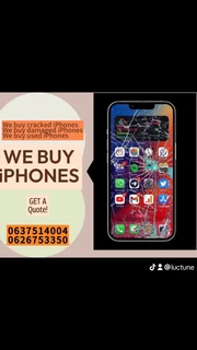 We buy cracked iPhones