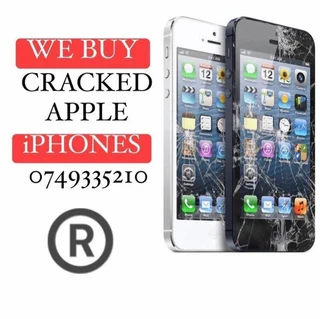 We buy cracked iPhones We buy used iPhones We buy damaged iphones