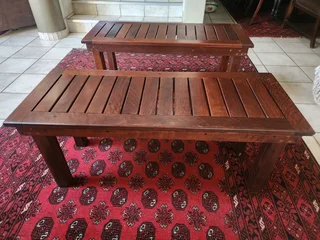 Solid Meranti Wood Patio Benches (Price per EACH)