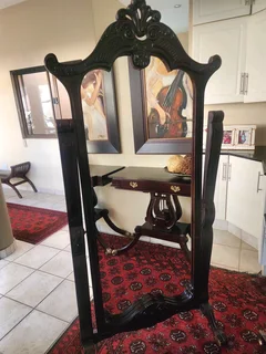 Beautiful Mid Century Cheval Mirror