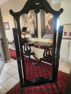 Beautiful Mid Century Cheval Mirror