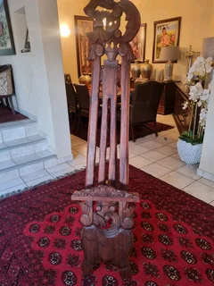 Beautiful Carved Wooden Sortran Easel