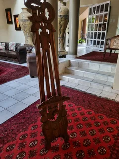 Beautiful Carved Wooden Sortran Easel