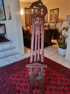 Beautiful Carved Wooden Sortran Easel