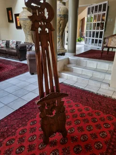 Beautiful Carved Wooden Sortran Easel