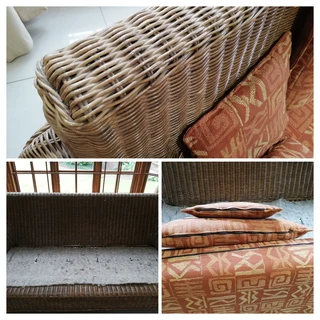 Genuine Wicker Couch