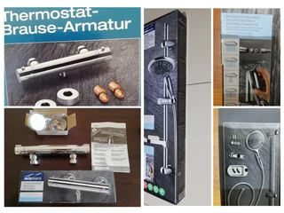 Thermostatic Mixer & Shower Rail