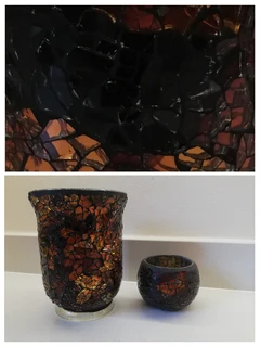 Glass Candle Holder Set