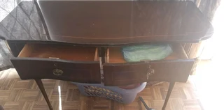 Antique Darkwood  Lightwood Server / Desk for Sale..