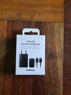 Samsung 15W PD Fast Charger &amp; USB-C Cable - Brand New!