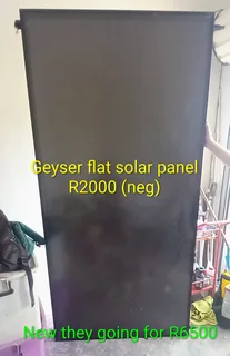 Flat solar geyser panel