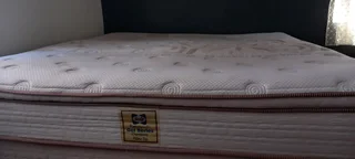 King Size Sealy Posturepedic mattress with two separate 3/4 bases