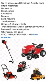 Generators &amp;Lawnmowers Repairs