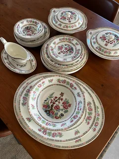 Indian Tree British Anchor England Dinnerware