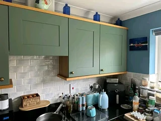 Kitchen And Bookings Spray Painting