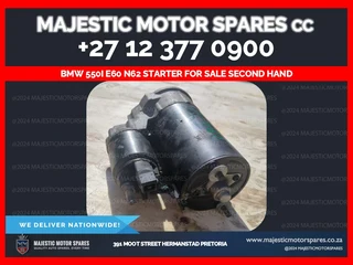 bmw 550i e60 n62 starter for sale second hand