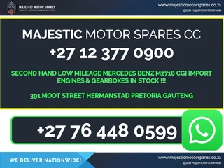 Second-Hand Mercedes-Benz CGI Engines and Gearboxes for sale – Low Mileage