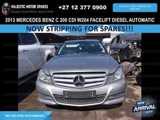 Stripping for Spares – 2013 Mercedes-Benz C200 CDI W204 Facelift (Auto Diesel)