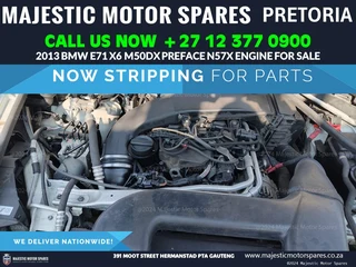 Used 2013 BMW E71 X6 M50d Preface N57X Engine for Sale!