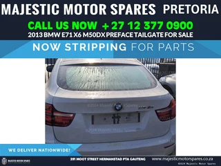 Used Tailgate for BMW X6 E71 M50d Preface
