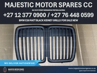 BMW E30 Matte Black Kidney Grilles for sale NEW