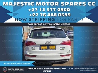 2013 Audi Q5 3.0 TDI CCW Quattro - Replacement Spares and Parts for Sale!