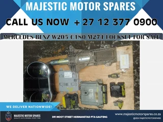 2015 Mercedes-Benz C180 W205 Lockset, ECU, Key &amp; Ignition Set for Sale –