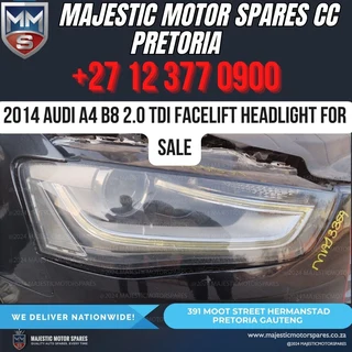 Headlight for 2014 Audi A4 B8 2.0 TDI Facelift for Sale in Pretoria, Gauteng
