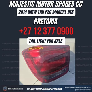 2014 BMW 116i F20 Tail Light for Sale - Second-Hand, Excellent Condition