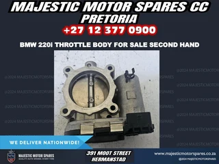 BMW 220i Throttle Body for Sale (Second Hand)