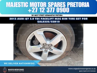 2013 audi q7 3.0 tdi facelift mag rim tire set 225/55r19 for sale