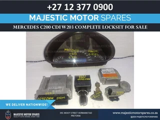 Mercedes C200 CDI W203 Complete lockset for sale used