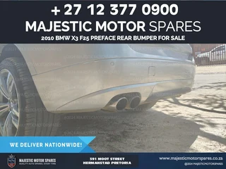 2010 BMW X3 F25 preface rear bumper for sale