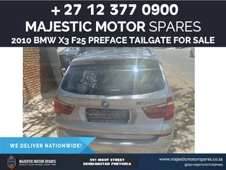 2010 BMW X3 F25 preface tailgate for sale