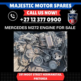 For Sale: Mercedes-Benz ML350 M272 Petrol Engine (Second Hand)